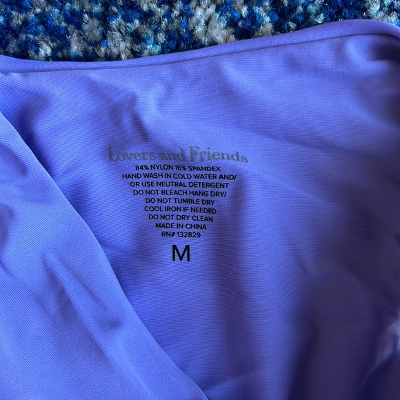 Lovers and Friends Jira One Piece in Periwinkle Medium - Picture 13 of 14